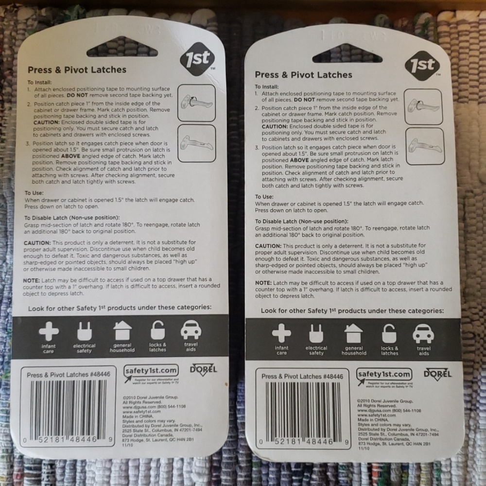 *LAST CHANCE* Toddler Safety Latches - Cabinets - Picture 2 of 2